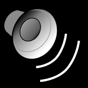 loudspeaker / sound: on